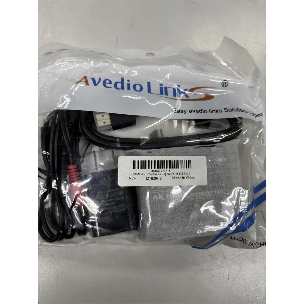 Avedio Links HDMI ARC Audio Extractor Converter 4K@60Hz, HDMI to Optical Tosl...